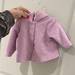 Pink Star Embossed Baby Jacket